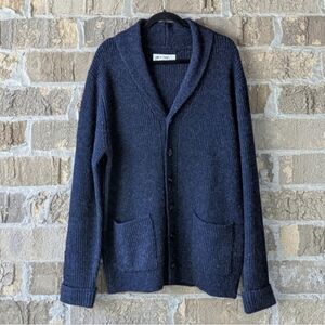 NWOT Line of Trade The Dockside Shawl Cardigan Medium 100% Shetland Wool